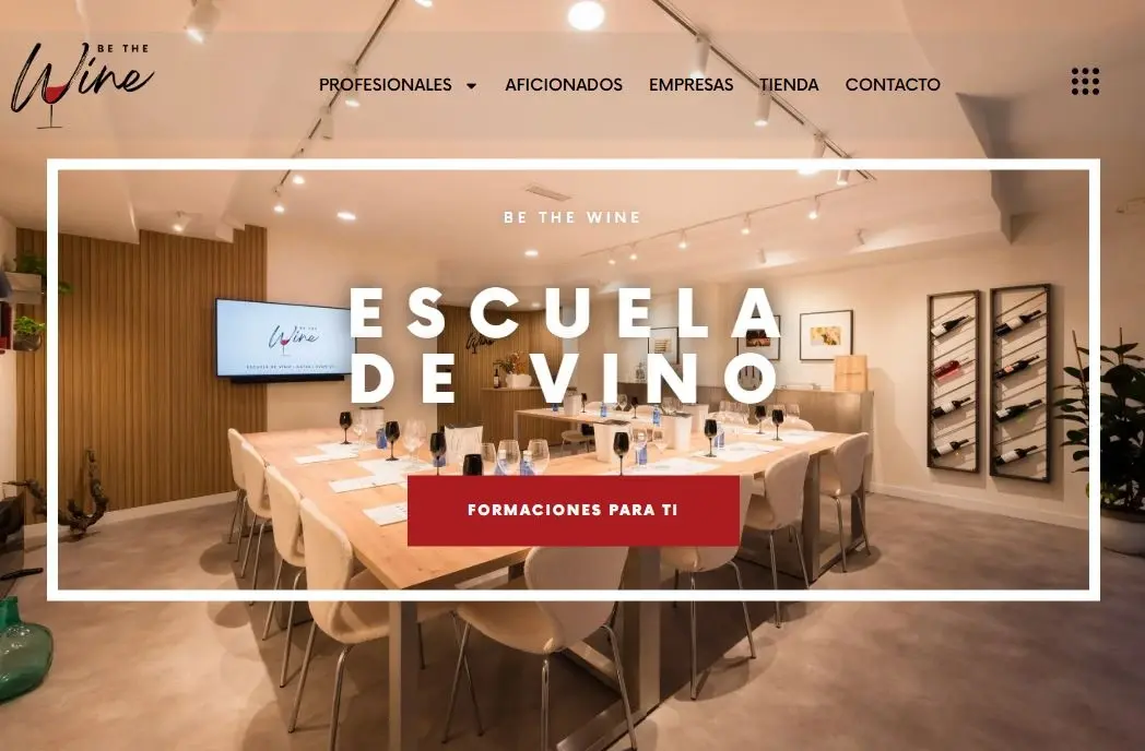 Captura del proyecto Be The Wine