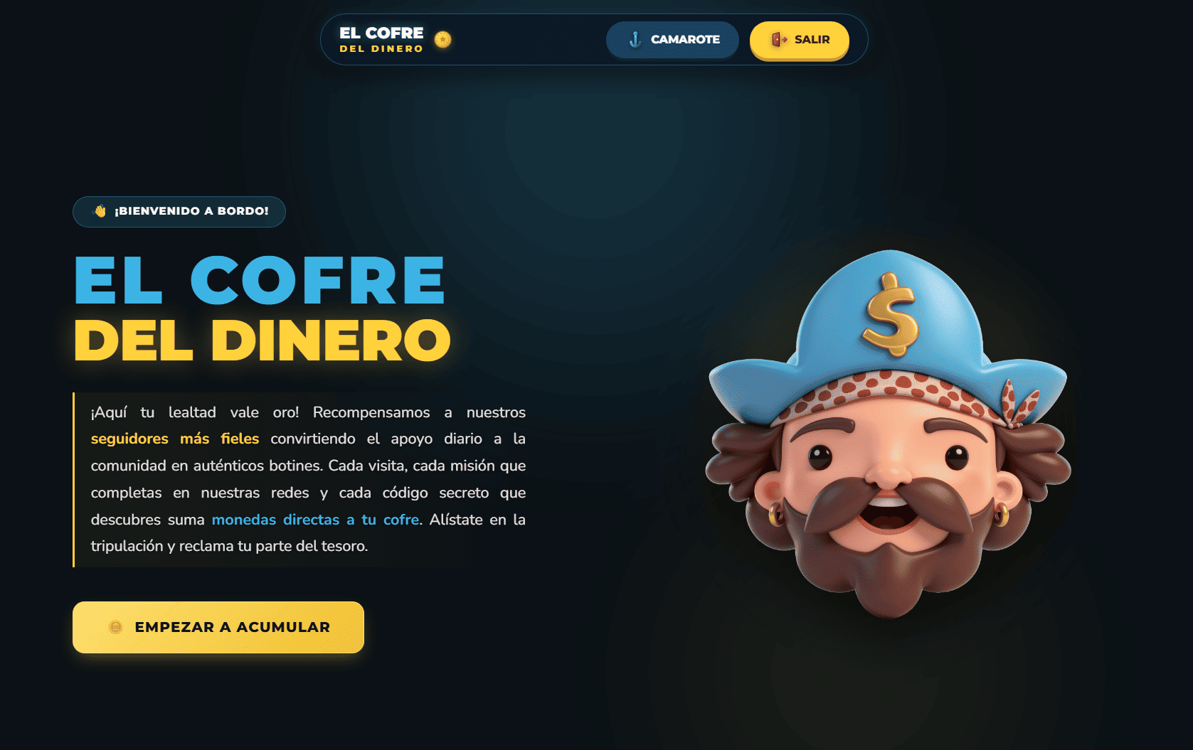 Captura del proyecto Cofre del Dinero